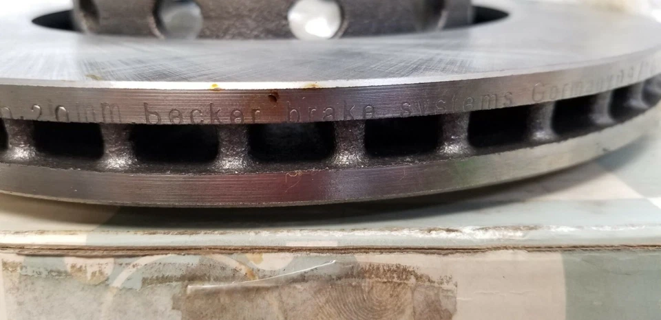 Rear Brake Rotor 40554041 4B3615601 for Audi Volkswagen VW Becker Germany [Z1S7] - Image 3 of 4