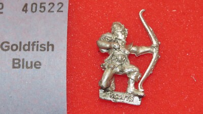 Games Workshop Warhammer Wood Elves Scout Archer Metal Figure Elf 1997 Citadel