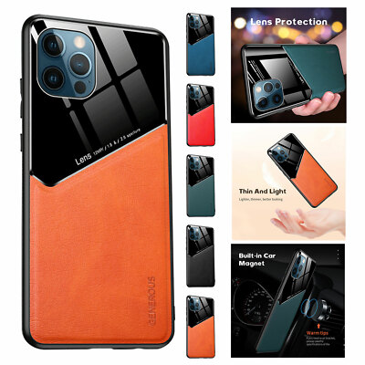 For iPhone 14 13 12 11 Pro Max XR XS 876+ Shockproof Magnetic Slim Leather Case