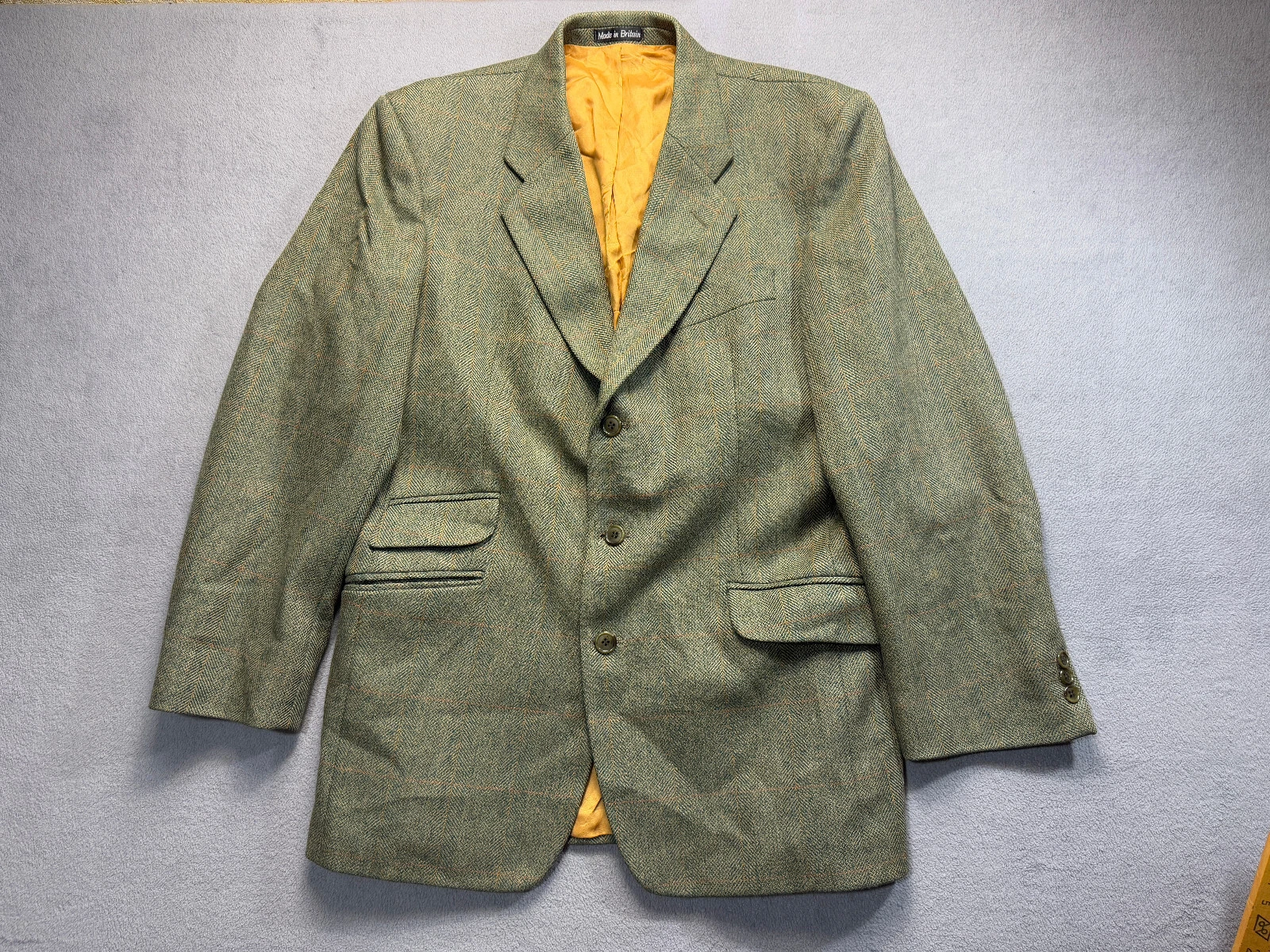 Veste blazer homme Brook Taverner Saxony Supreme vert laine taille EU 50