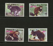 I114 Papua Nouvelle-Guinée 2003 Faune Kangourou Arbre 4v. MNH
