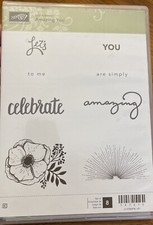 Stampin Up Retired AMAZING YOU Only One Stamp Used 147215 DIES 146840