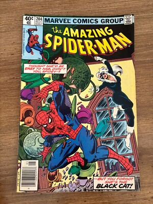 The Amazing Spider-Man # 204 VF Marvel Comic Book Goblin May Gwen MJ 9 J297