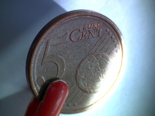 5 Cent BRD 2002 F Fehlprägung / Variante Doppelrand - Bild 5 von 5