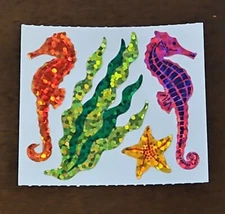 Hambly Prismatic/sparkle seahorses sticker mod, unused