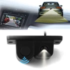 2 in1 Car Parking Reverse Sensor Radar Rearview Backup Night Vision Camera