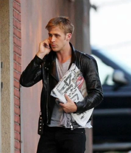 Ryan gosling biker clearance jacket