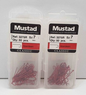 2 Packungen à 50 Stück - Ami MUSTAD - Ref. 3275R - Größe 7 - FG560