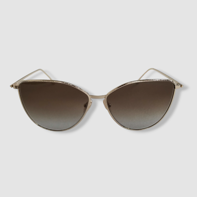$380 Victoria Beckham VB209S 702 Women Gold Cat-Eye Sunglasses