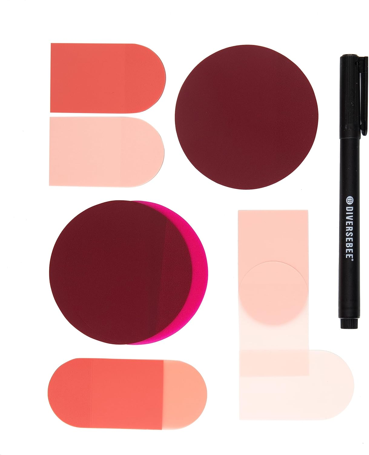 Transparent Sticky Notes (Includes Quick Dry Pen), Cute Clear Sticky Tabs, Trans-image