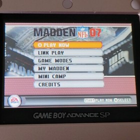 Madden NFL 07 Game Boy Advance Nintendo GBA Football Authentic Seahawks
