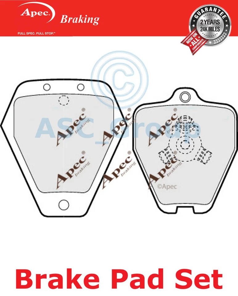 Jeu De Plaquettes De Frein Avant Apec Qualité OE Remplacement PAD1027 - Photo 1/1