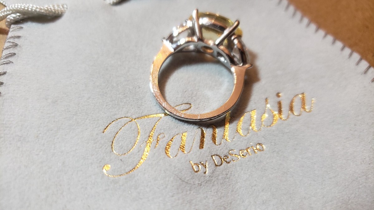 Emerald Cut Deserio Jewelry Fantasia Cubic Zirconia Jewelry