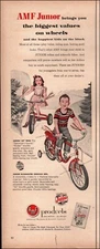 1953 Vintage ad amf products retro riding toys Junior "jet" Trike bike  02/08/23