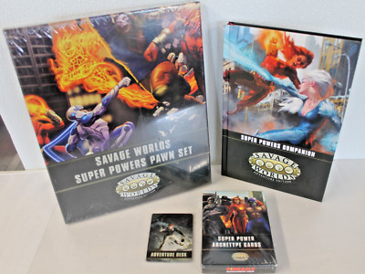 Savage Worlds: Super Power Pawn Set w/ Rule Book & Archetype Cards 2022