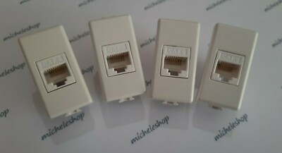 Cat6 Kit Uscita Rete Dati 4 Vie, Faceplate, Moduli. Montaggio A - Foto 14