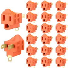 20 Pieces 3 Prong to 2 Prong Adapter Polarized Grounding Converter 3 Prong to...