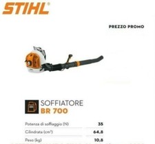  Soffiatore STIHL BR 700 - Spalleggiato, estremamente potente, motore 64,8 cc 