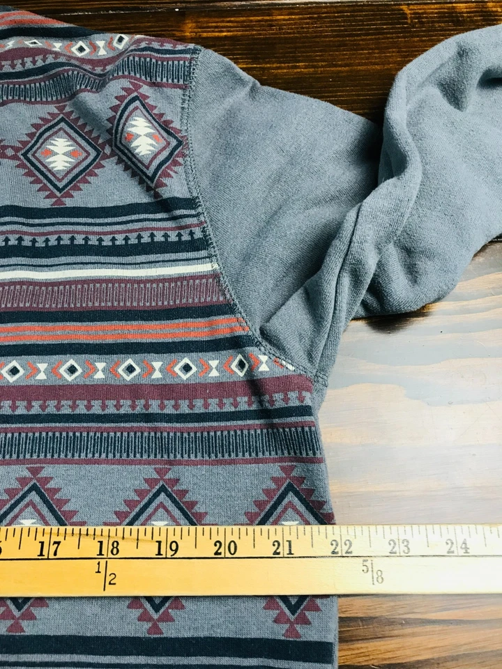 Suéter Route 66, Para Mujer Talla Grande, Gris, Azteca, Pullover, Manga Larga Foto 3 de 4