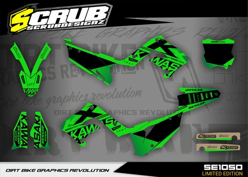 Kawasaki dekor KX125 KX250 RESTYLE SCRUB naklejka 2003 - 2008 Polisport - Zdjęcie 2 z 17