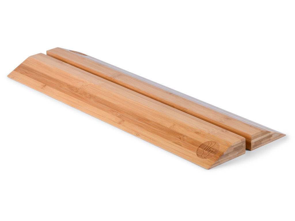 Bloc de yoga en bambou massif 60cm Slanting Plank incliné pour étirement