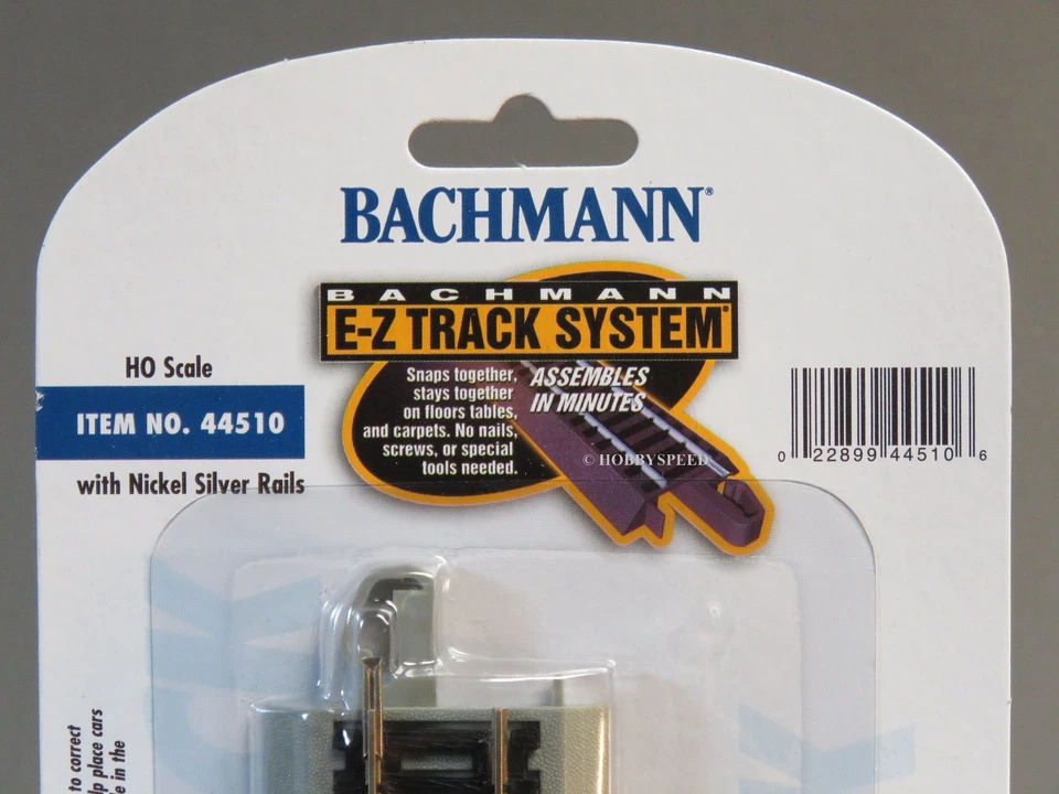 BACHMANN 44510 HO E-Z TRACK 9" TERMINAL RECTO RERAILER níquel plata BAC44510 Foto 2 de 4
