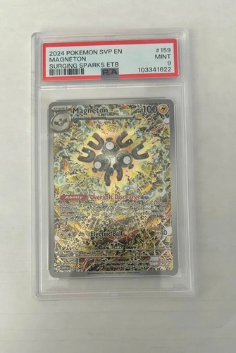 Pokemon SV Surging Sparks Magneton 159 Black Star Promo, PSA 9 - 第 1/2 張圖片