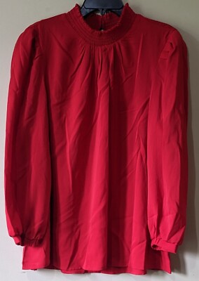Melloday Women's Red Top Blouse Size 2X New