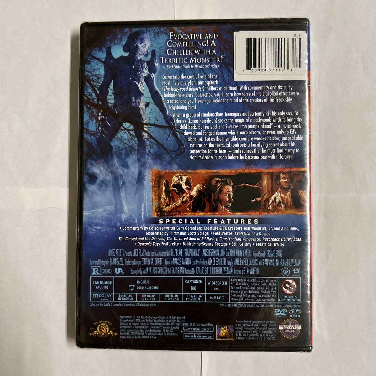 Pumpkinhead 1988 Collector's Edition DVD 2008 Lance