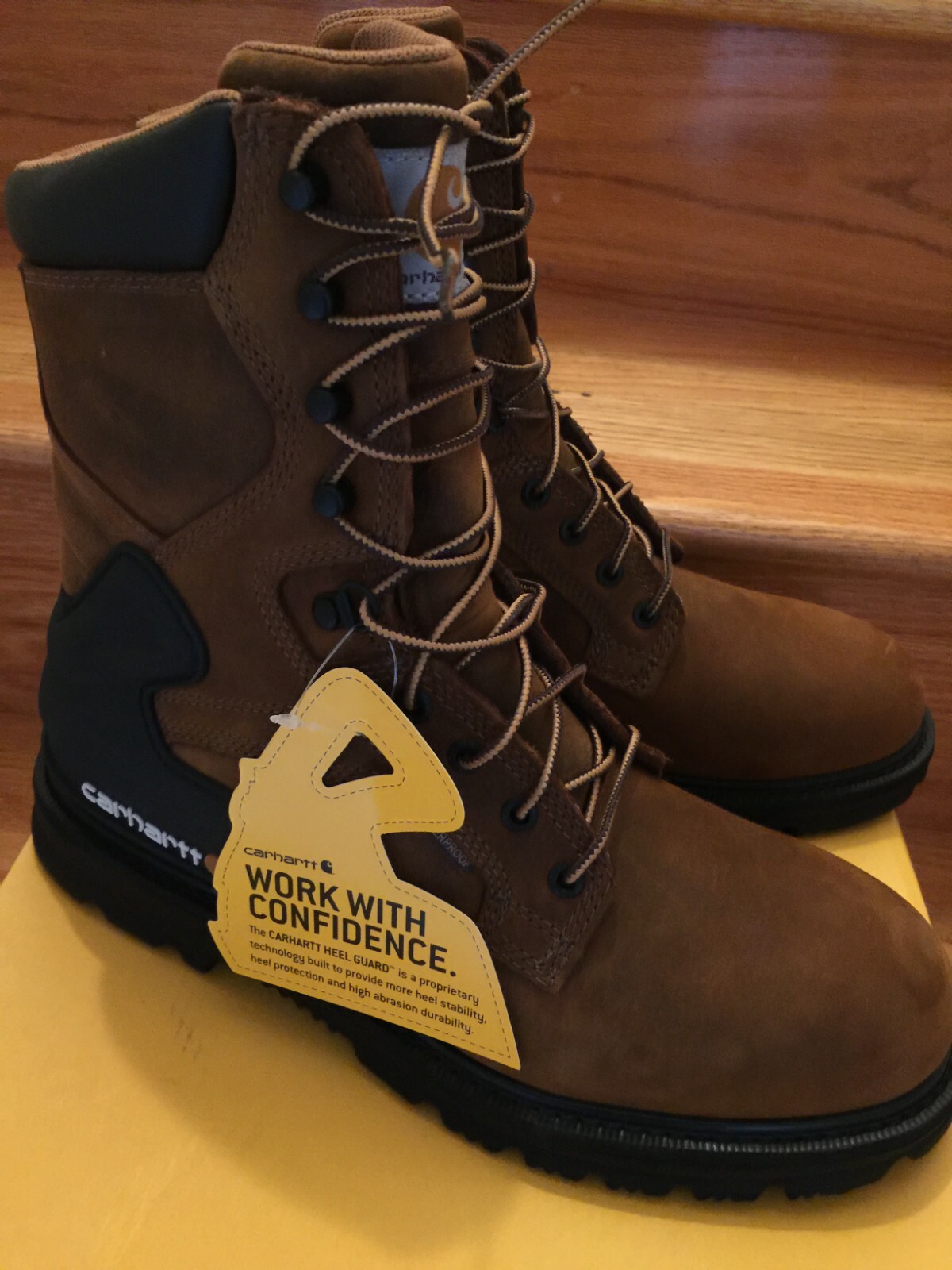 Men's Carhartt Boots Brown WORK LACE UP 