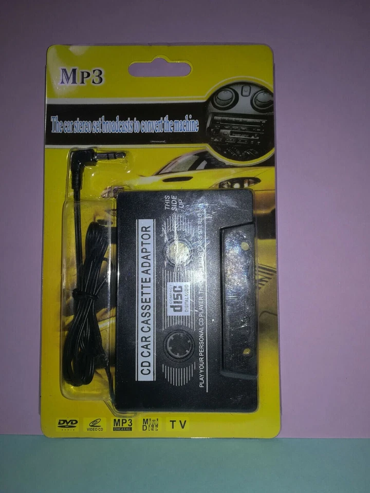 CONVERTITORE AUX ADATTATORE A CASSETTA PER AUTORADIO AUTO MP3 IPHONE CD STEREO - Immagine 2 di 2