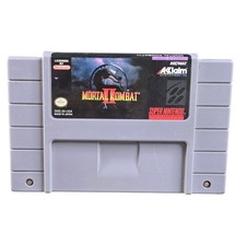 Nintendo SNES Mortal Kombat II  Authentic Retro Game Cartridge Tested