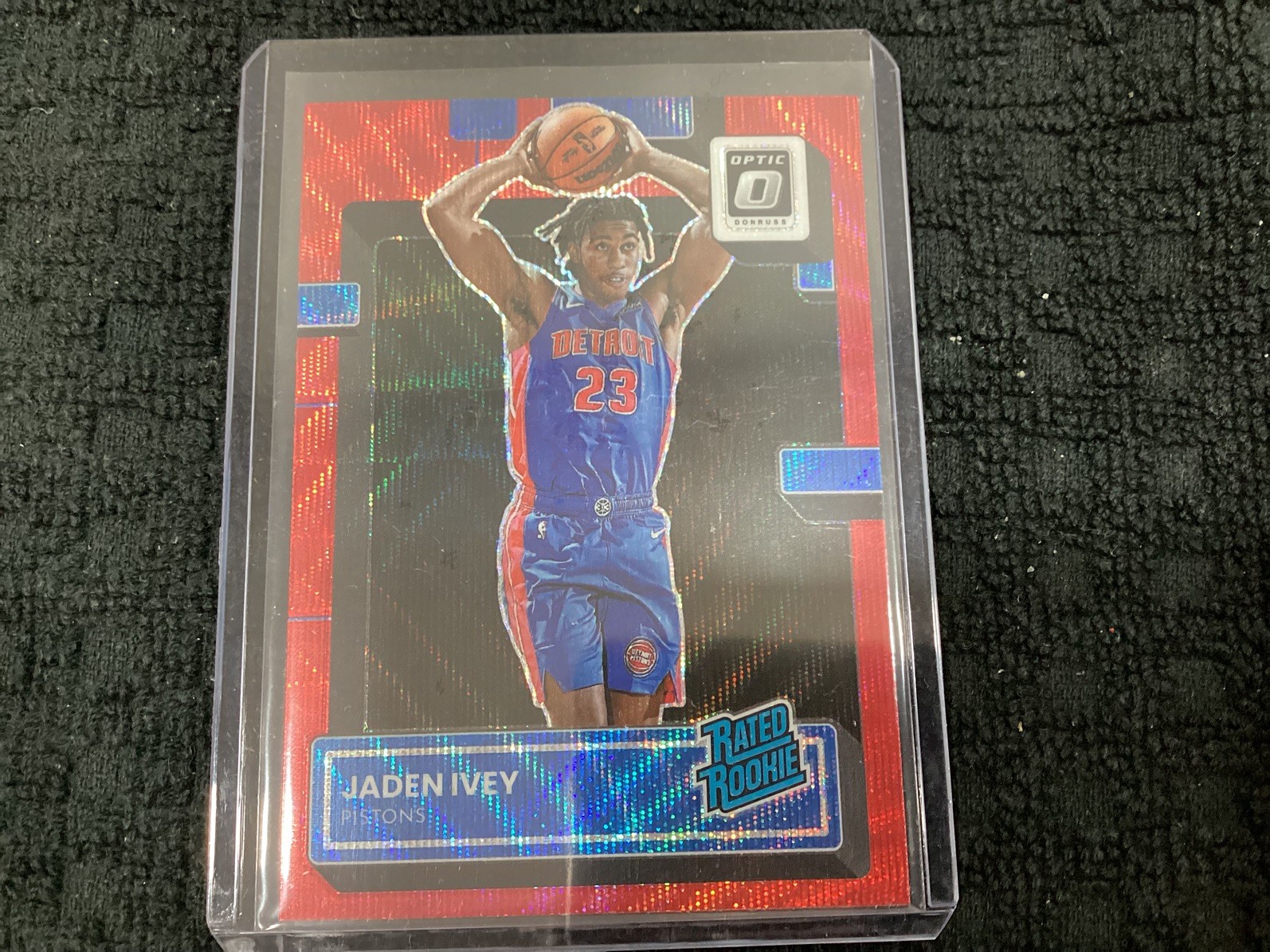 2022-23 Panini Donruss Optic - Rated Rookie Jaden Ivey #241 Red Wave Prizm (RC)
