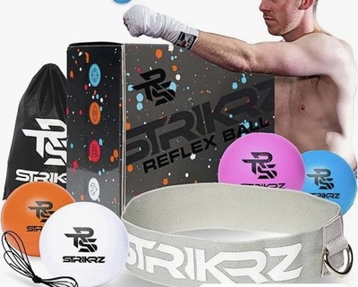 Strikrz Boxing Reflex Ball Set Of 4