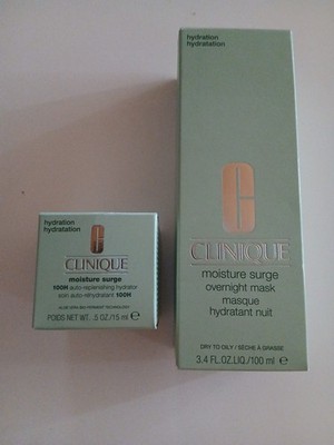 Clinique Overnight Mask Moisture Surge 100 ml & 15ml Hydration Feuchtigkeitspfle