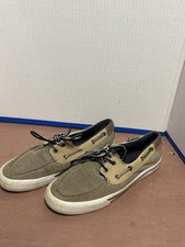 Tommy Hilfiger Men’s Size 9.5 Canvas Boat Shoes Tan Lace Up Casual Deck