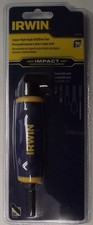Irwin Impact Right Angle Drill Drive 1/4" Adapter Quick Change Hex Shank 1902386
