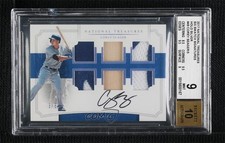 2017 Panini National Treasures Holo Silver 5/5 Corey Seager BGS 9 MINT Auto 0sv2