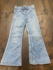 Girls Blue Flare Jeggings Size 6 By Wonder Nation 4