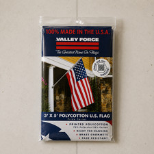 Valley Forge USA American Flag 3x5 Ft Polyester Cotton Made in USA NEW