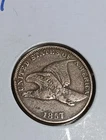 1857 Flying Eagle Cent- Nice Details Item A30D30
