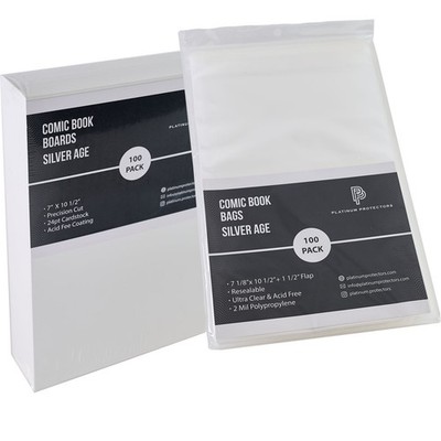 Comic Book Bags & Boards for Silver Age, Current/Modern Premium Resealable Bags