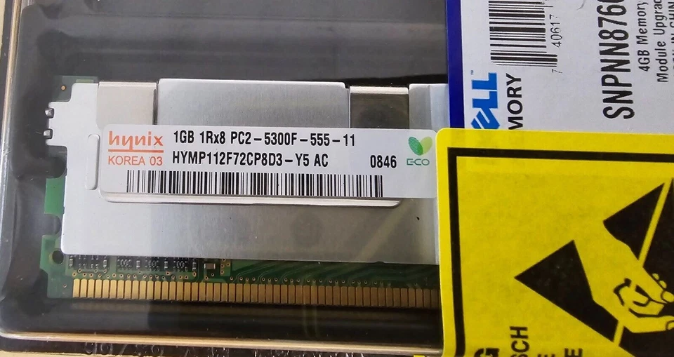 HYNIX 1Gb HYMP112F72CP8D3-Y5 PC2-5300F Ref00311 - Image 2 of 2