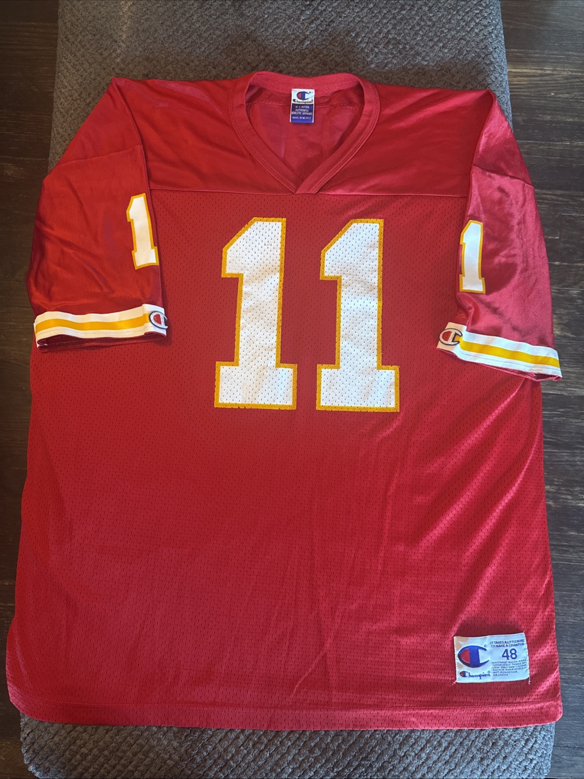 Vtg 90's Champion Elvis Grbac Kansas City Chiefs #18 Football Jersey Mens 48/XL