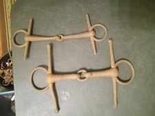 vintage Horse Bits full cheek snaffle Bits lot of 2