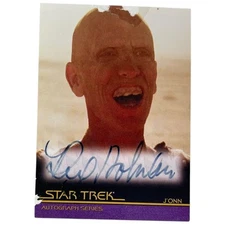 Star Trek Rex Holman Signed Autograph Card J'onn Final Frontier 2009 A91 Damaged