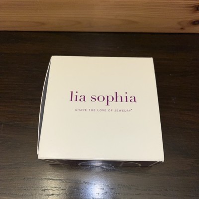Lia Sophia Hoop Earrings Silver Tone Metal  New In Box Without Tags