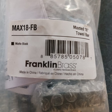 Franklin Brass MAX18-FB Mata Black 18" Towel Bar