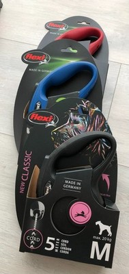 Flexi Hundeleine mit robustem Seil in verschiedenen Farben