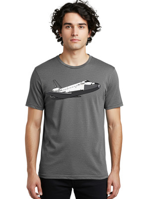 Space-Shuttle-11 Mens Graphic Tee, 100% Cotton, Casual Summer Wear
